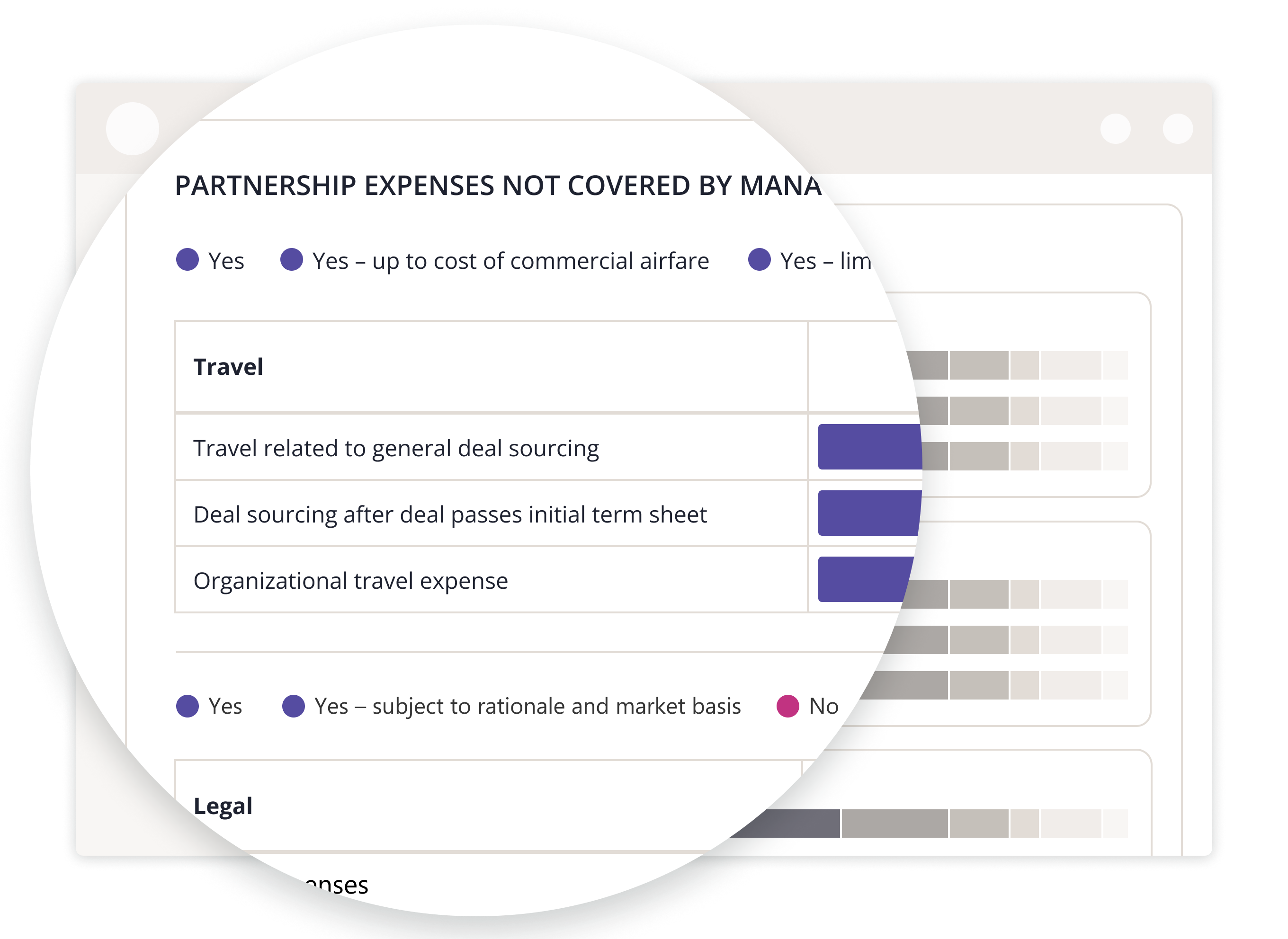 Partnership expenses filter image.